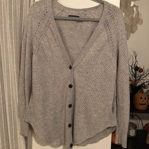 Super Soft Grey Abercrombie & Fitch Cardigan